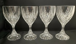  Mikasa Crystal Park Ridge 4 Wine Glasses Hand Blown Lovely 1998 - 2004 - $78.54