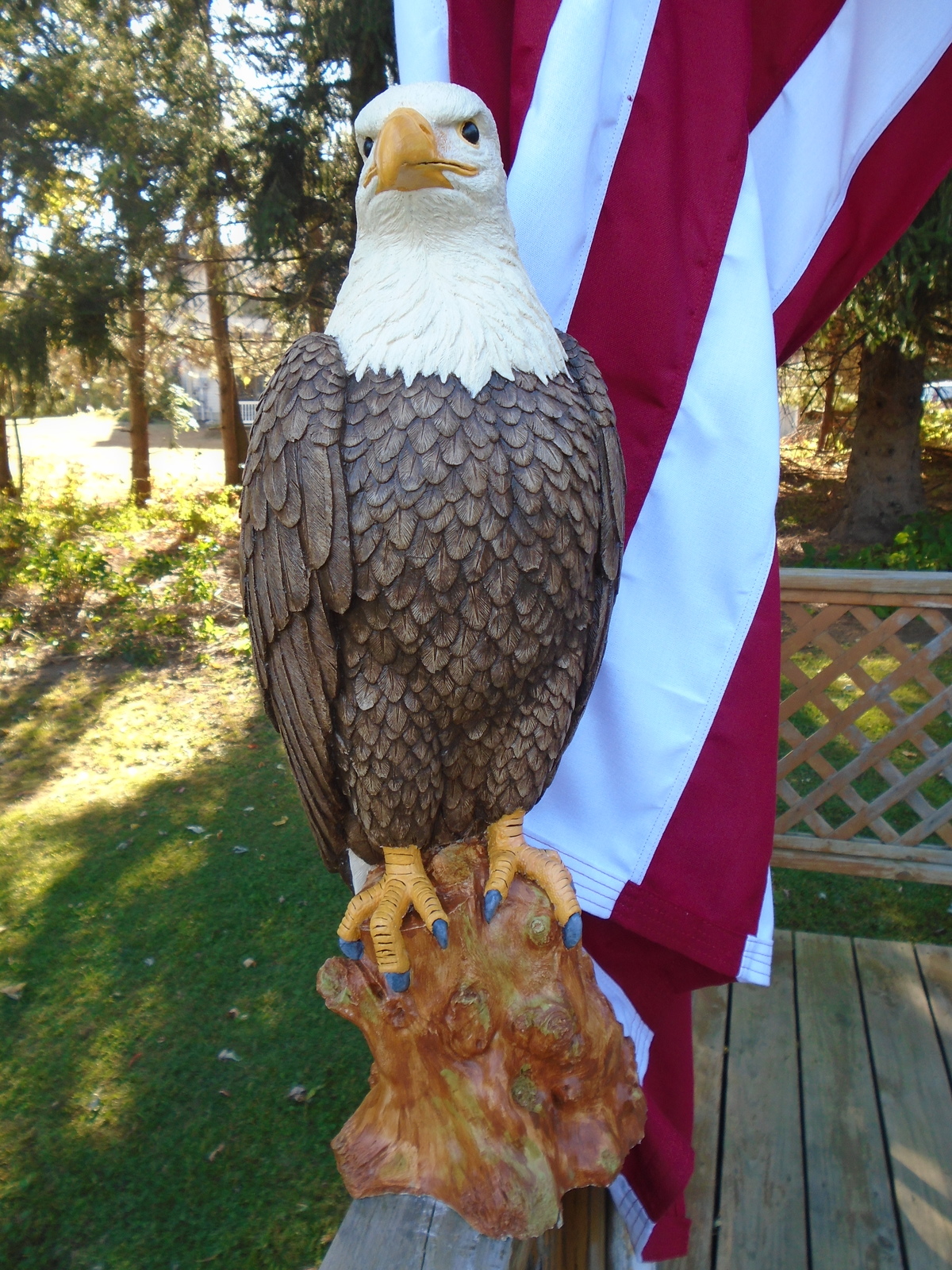 Concrete Statue, Bald Eagle, 21