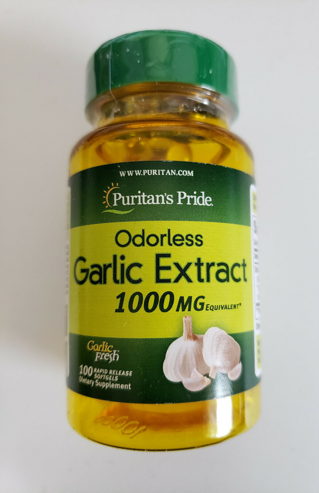 Puritan's Pride Odorless Garlic 1000 mg 100 Rapid Release Softgels