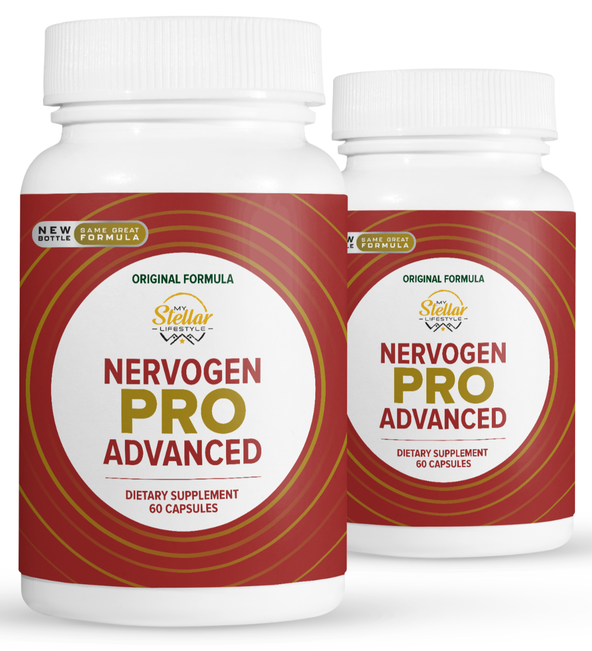 2 Pack Nervogen Pro Advanced, nerve support for neuropathy60 Capsules x2 Vitamins & Minerals