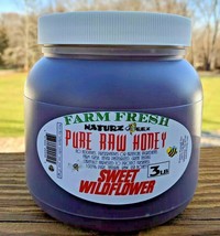 Raw Honey Sweet Wildflower 3 Lbs 100% Pure Local NJ/NY/PA/DE/CT/MD Usa - $24.70