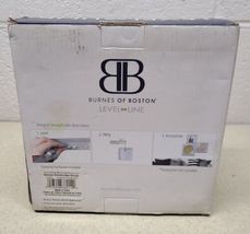 Burnes of Boston Level Line - 3 White Wooden Cubes Shelf image 3