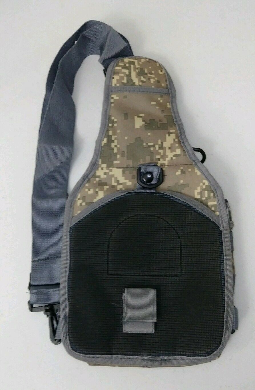 Tactical Cross Body Bag Green Digital Camo Sling Survival Satchel Tactical Bags & Packs