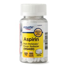 Equate Aspirin Coated Tablets, 325 mg, 100 Count+ - $9.89