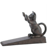 Accent Plus Cast Iron Paws Up Kitty Cat Door Stopper - $26.71