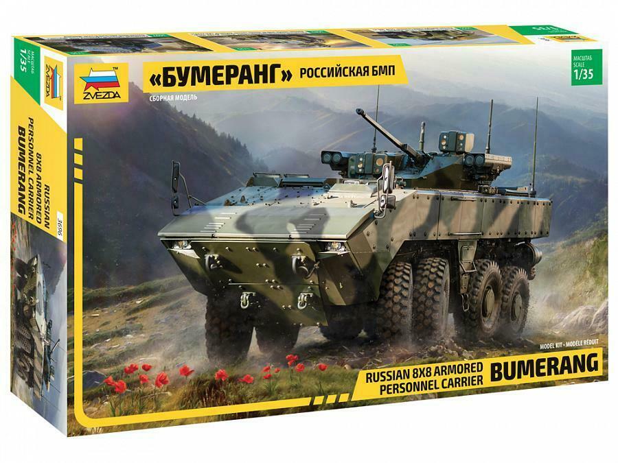 Zvezda Model Kit 3696 Russian armored personnel carrier BUMERANG, scale 1/35