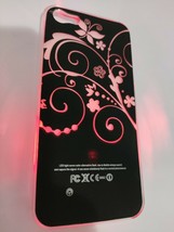 carcasa ambio led luz modelo flores para apple iphone 5 5s 5c se 2017 - $9.16