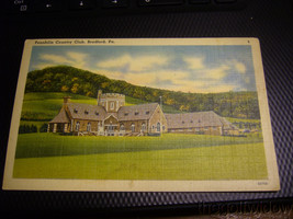 Vintage Golf Postcard Pennhills Country Club Bradford, Pennsylvannia image 1