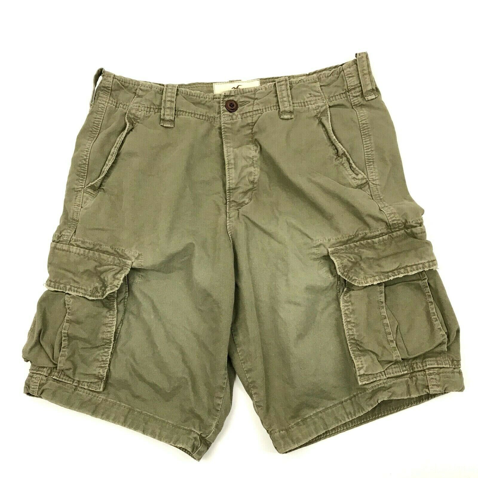 mens olive green cargo shorts