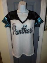 NFL Team Apparel Carolina Panthers Jersey Short Sleeve Size M Women's NWOT - $29.75
