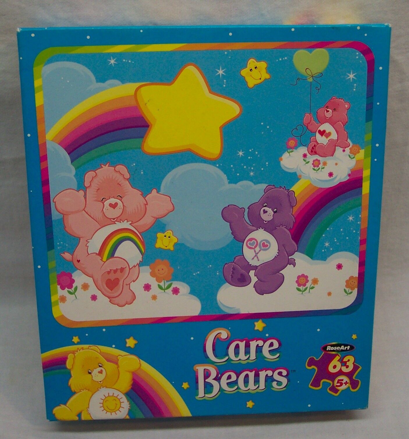 Care Bears 63 Piece Jigsaw Puzzle Roseart Share Bear Cheer Bear New In 