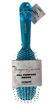 Conair XO Morgan Simianer All Purpose Clear Blue Hair Brush DeTangle 9&quot; - $12.86