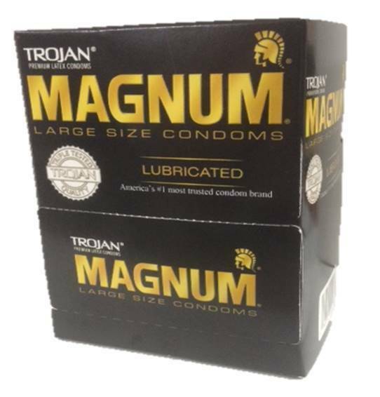 Trojan Magnum Condom Large 48 Count Box Dispenser Condoms & Contraceptives