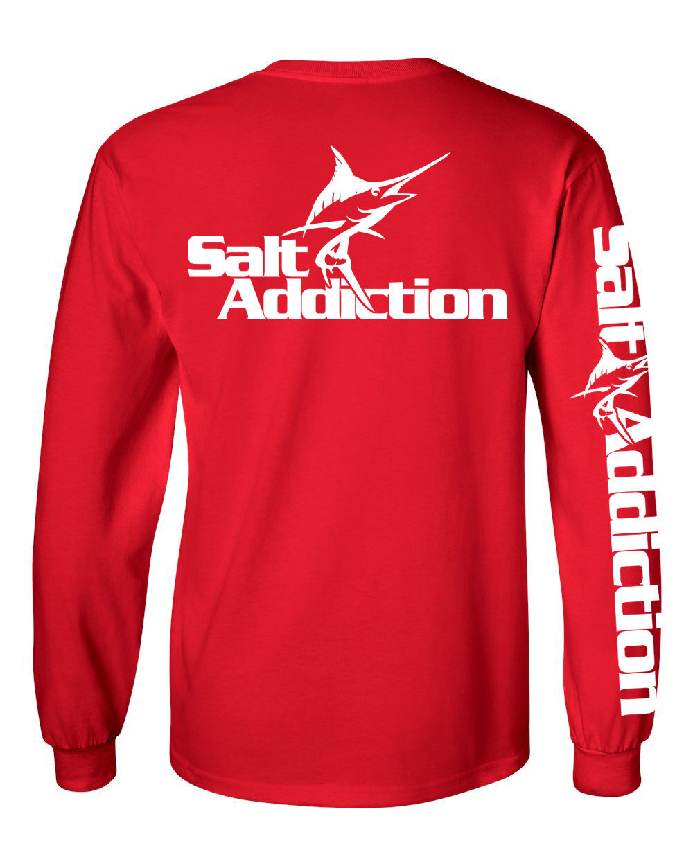 Salt Addiction long sleeve saltwater fishing t shirt flats marlin  ocean  sea
