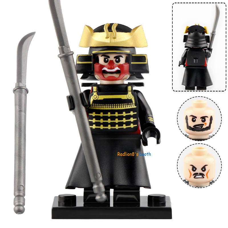 Samurai Medieval Knight Warrior Japanese Minifigure Lego Compatible