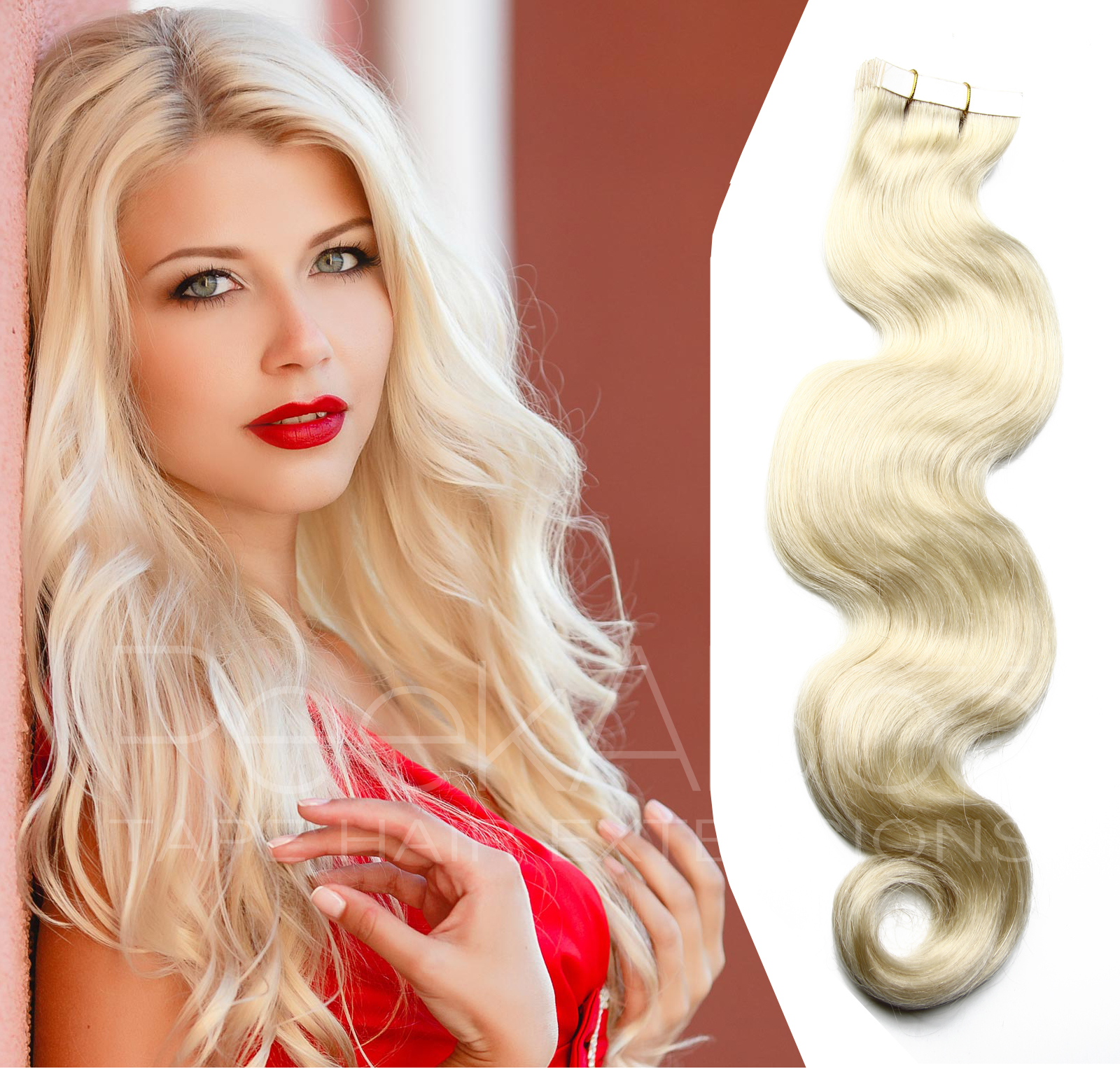 HolidaySALE Platinum Blonde 100 Human REMY 5A Tape In Hair Extensions   613g 