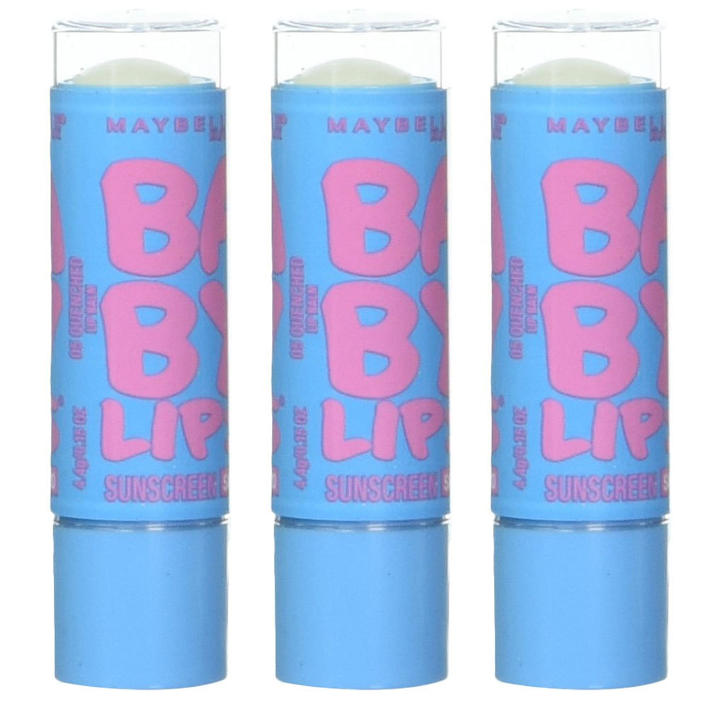 (3 Pack) Maybelline Baby Lips Moisturizing Lip Balm Quenched SPF 20