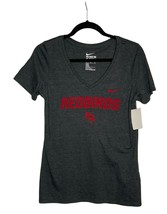 NWT Nike Women's Illinois State Redbirds Short Sleeve V-neck Tee Black M Medium - $23.20