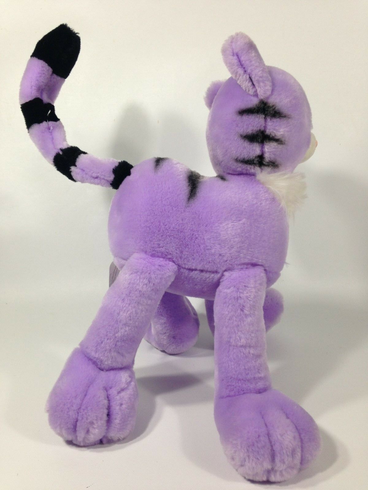 Animal Alley Kitty Cat Plush RARE Toys R Us Purple Black Posable Lovey