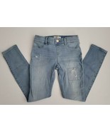 Abercrombie Kids Pull On Jeans Legging Distress Light Wash Blue Girls Si... - $14.50