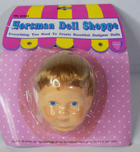 5" Vintage 1993 Horsman Baby Boy Designer Doll Shoppe For 18" Body Blue Eyes  - $17.09