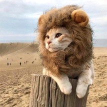 Cute Lion Mane Cat Wig Pet Small Dog Cats Costume Lion Mane Wig Cap Hat ... - $7.85+