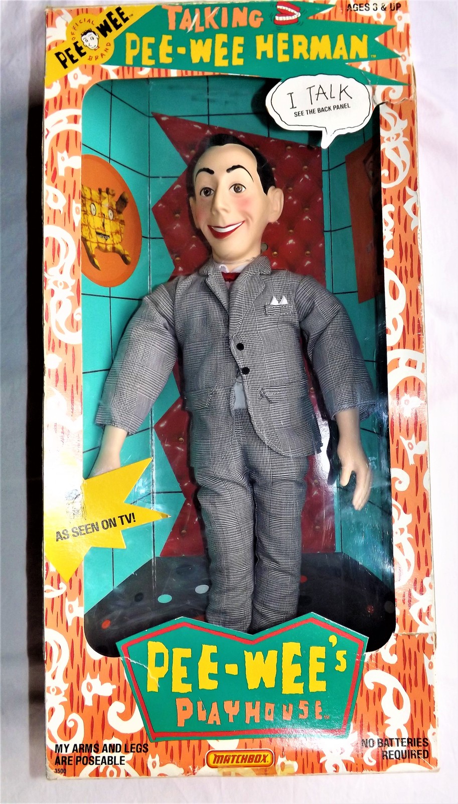 pee wee herman doll in box