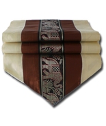 TIL140 brown Elephant Table runner tablecloth tablerunner silk 250x30cm ... - $17.99