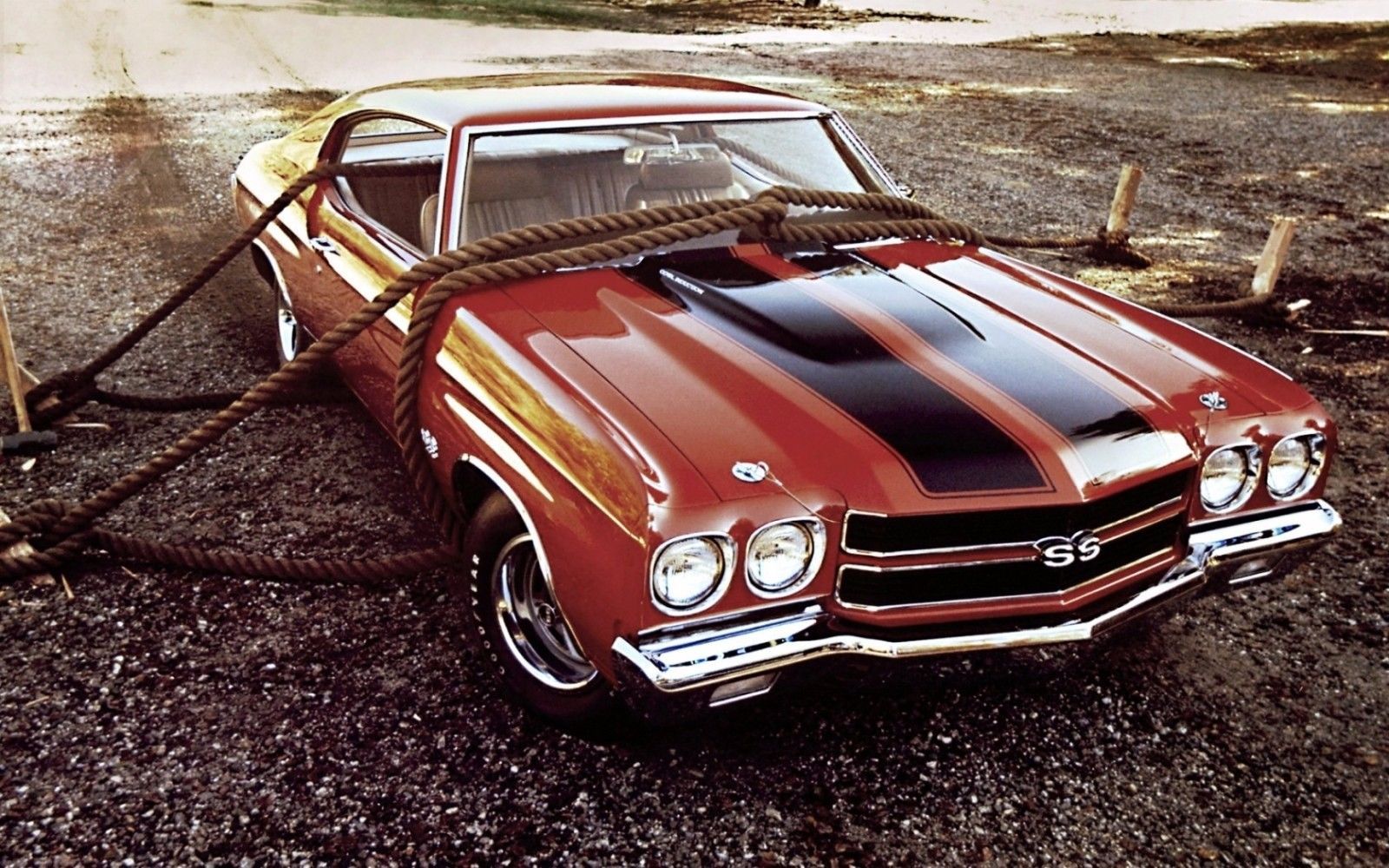 1970 Chevrolet Chevelle SS roped 24X36 inch poster, sports car, muscle