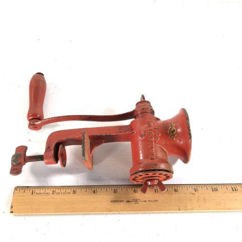 Keystone Boyertown No.5 Food Chopper Meat Grinder Red Vtg USA Hand