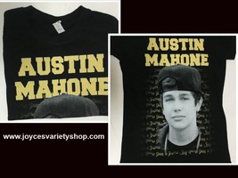Austin Mahone Women&#39;s T-Shirt Photo Lyrics Junior Sz Medium - $8.99