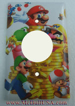 Super Mario Luigi & Coin Light Switch Duplex Outlet wall Cover Plate Home decor image 15