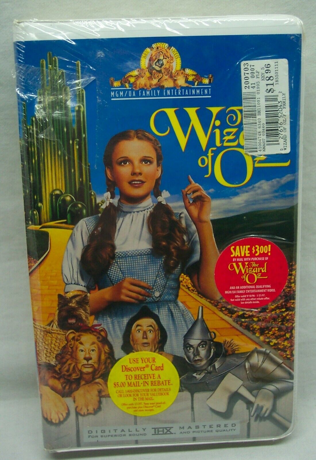 The Wizard of Oz VHS VIDEO TAPE 1996 NEW IN SHRINKWRAP - VHS Tapes