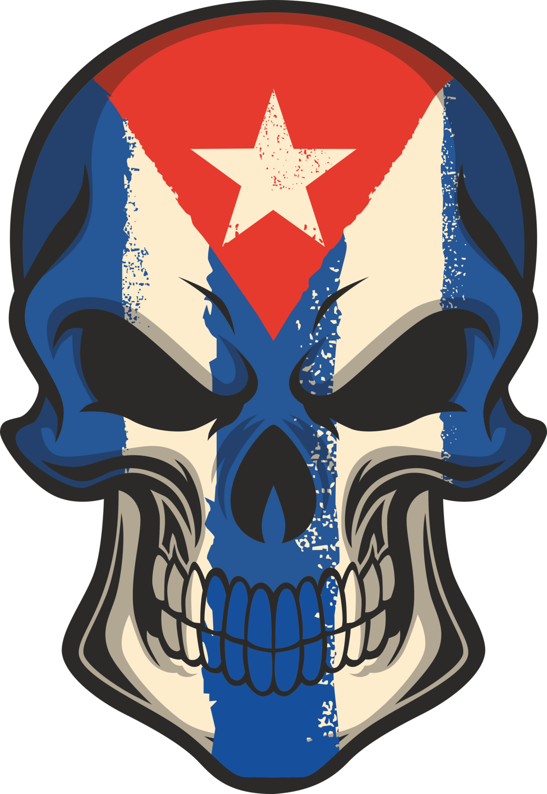 Cuban Skull Svgcuba Flagsvg Cdr Ai Eps And 27 Similar Items