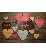 Personalized Wooden Heart - Valentine&#39;s day / Wedding Decoration Customi... - £2.40 GBP+