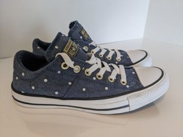 Converse All Star Blue Canvas Polka Dot Women&#39;s Athletic Shoes Sneakers ... - $33.20