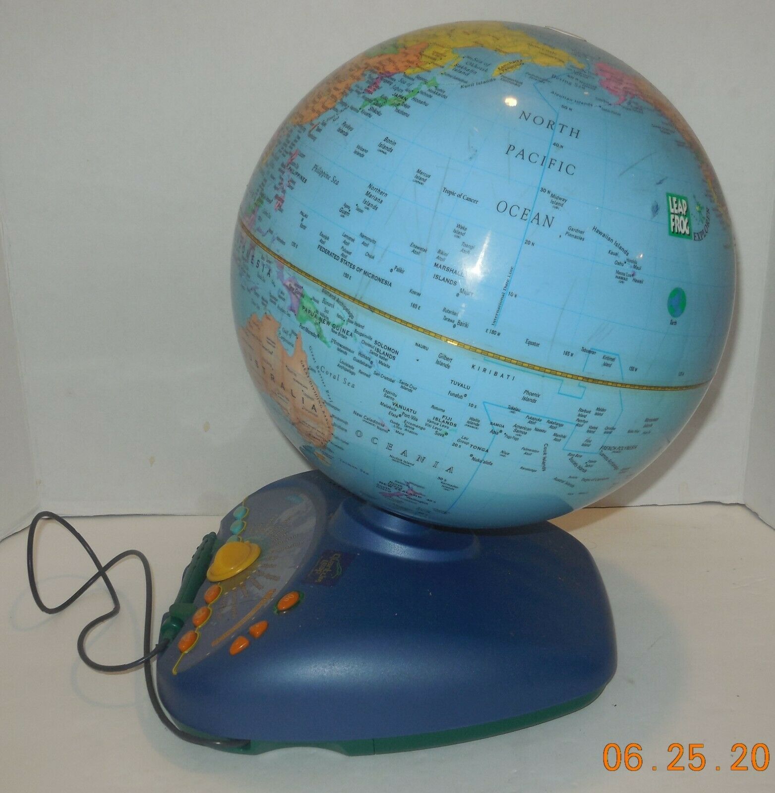 Leapfrog Explorer Interactive Globe 40002 Eureka Challenge Quantum Used 