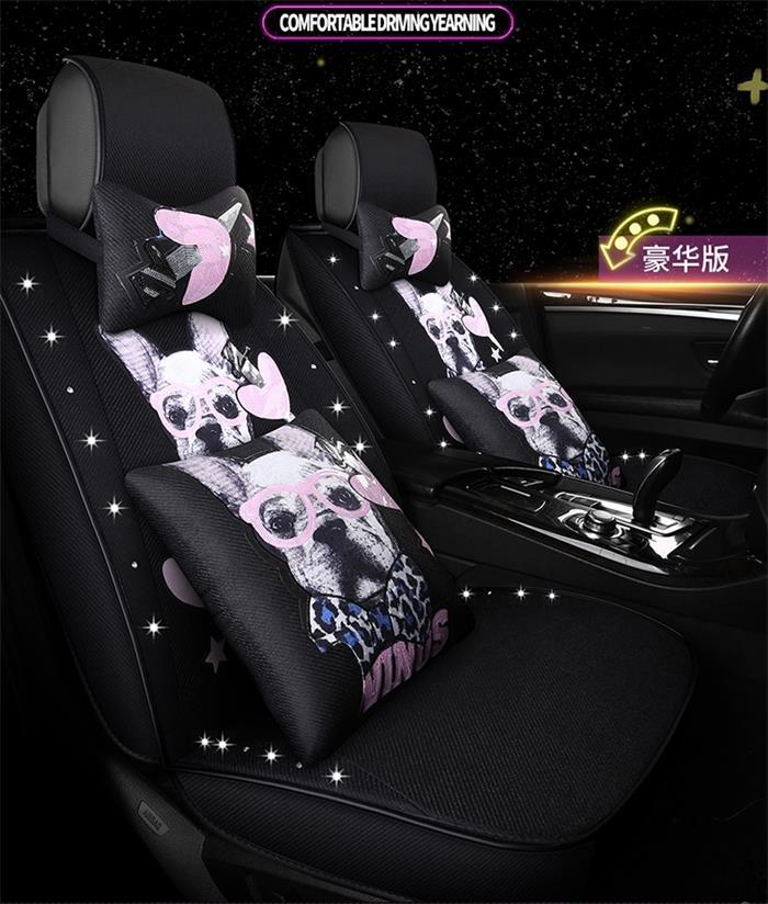 Dog Crystal Bling Car Seat Covers Set And 48 Similar Items Dog Crystal Bling Car Seat Covers Set, Bling Car Seat Covers