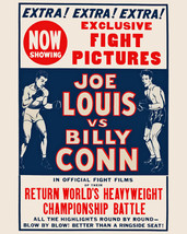 Joe Louis Vs Billy Conn 8X10 Photo Boxing Poster Picture - $4.94