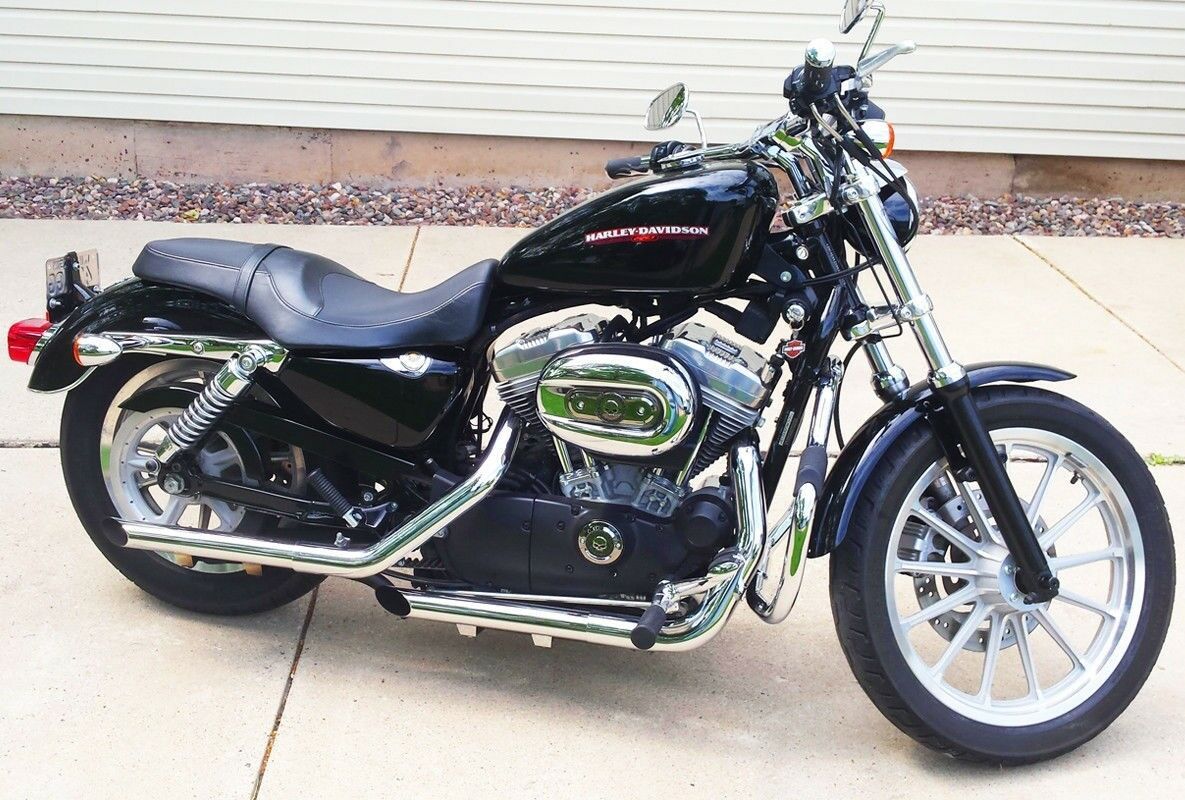 0515 Harley Davidson Sportster 1200 1" Black Aluminum Lowering Kit