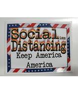 Socialism Distancing Keep America Great | Decal Vinyl Sticker | Cars Tru... - $2.93