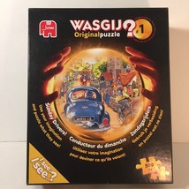 JUMBO 500pc Wasgij Jigsaw Puzzle With Poster Sunday Drivers! by Graham Thompson - $28.59