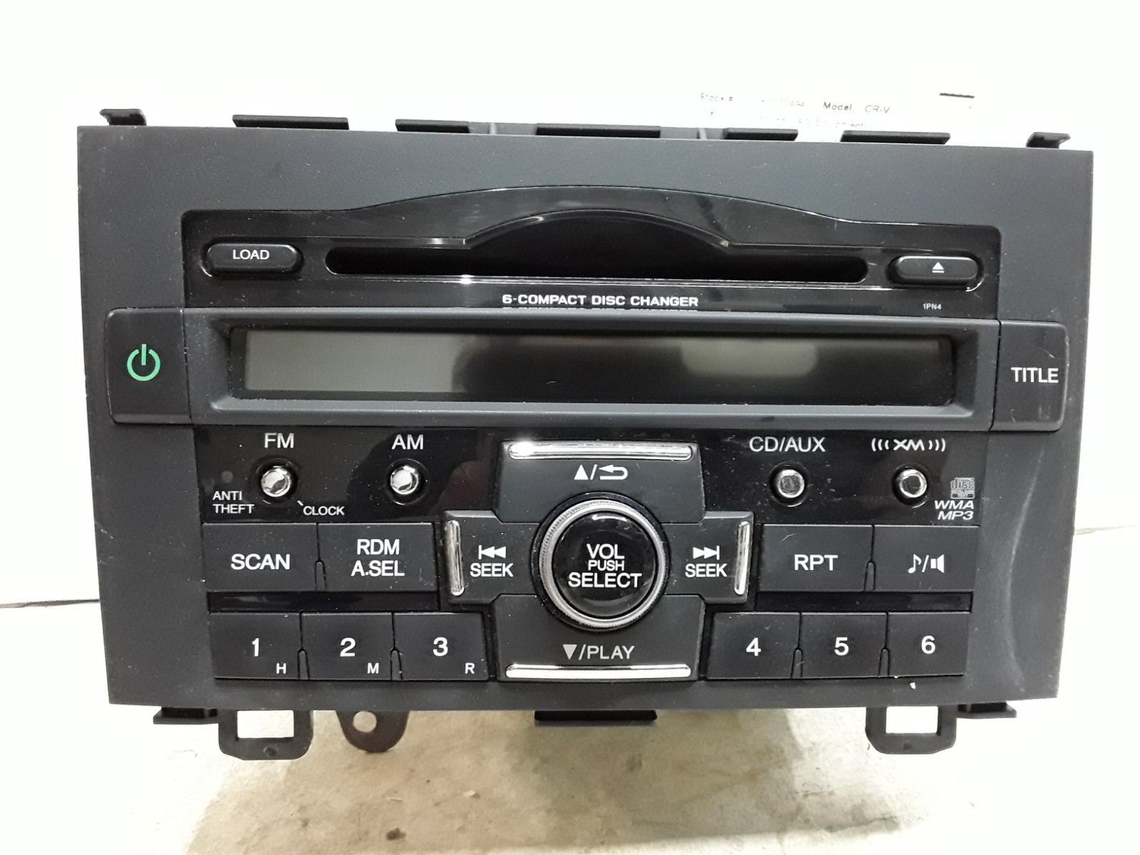 10 11 Honda CRV AM FM XM 6 disc CD radio receiver OEM 39100SWAA111M1