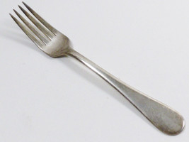 VTG Victor S.Co. AI + overlay silver plate fork signed Rosoff&#39;s - $16.83