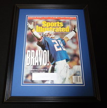 Everson Walls Signed Framed 1991 Sports Illustrated Magazine Cover Display image 1