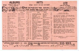 13Q WKTQ Pittsburgh VINTAGE October 30 1976 Music Survey Rod Stewart #1 image 2