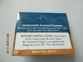 Jacksonville Terminal Company # 405349 HAPAG Lloyd Large Logo 40' Container (N) image 4