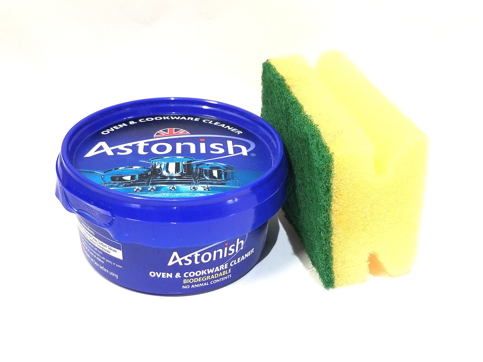 New Astonish Oven & Cookware Cleaner 8.4 oz With 1 Scrubber As Seen