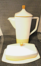 Japanese Tru-Stone Coffee Pot and Butter Dish Mint Dinnerware - $19.99