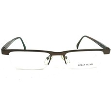Vintage Alain Mikli 1761 COL 2806 Eyeglasses Frames Brown Half Rim 52-18-130 V26 - $158.94